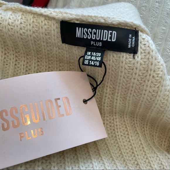 NWT misguided plus color block knit cardigan sz.14/16 - Picture 6 of 7